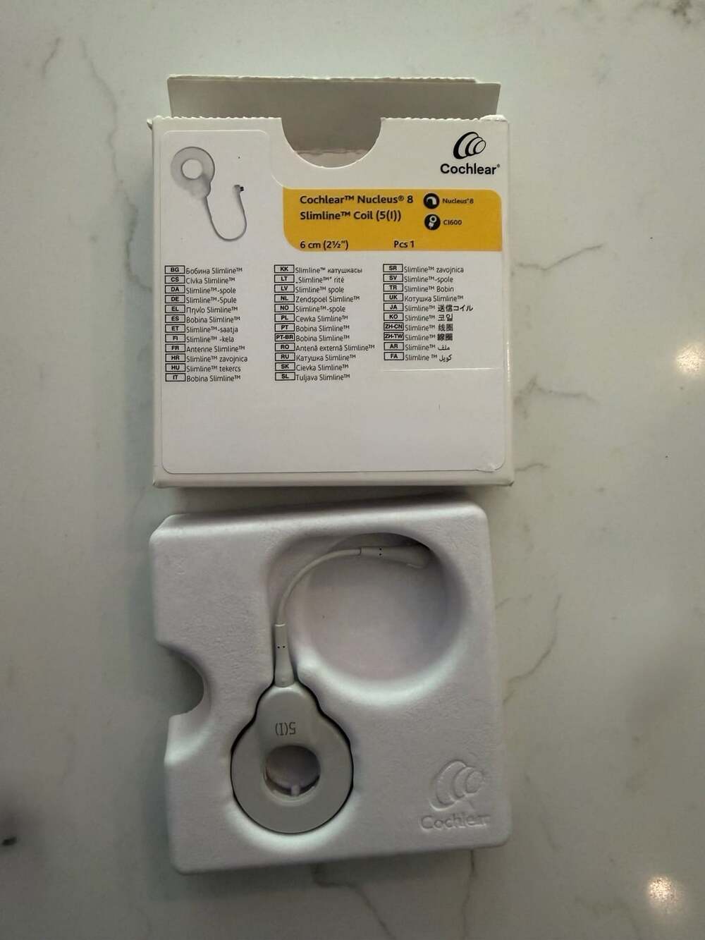 Cochlear Nucleus 8 Slimline Coil 6 cm Size 5(I) CI600